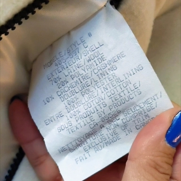 Gorgeous Cream Wool Jacket - Picture 6 of 6